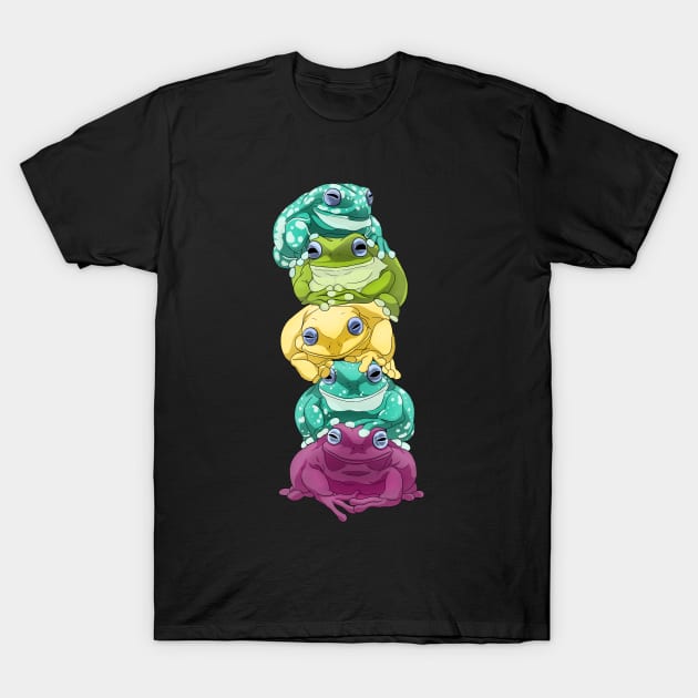 Frog Stack T-Shirt by GothamGeckos